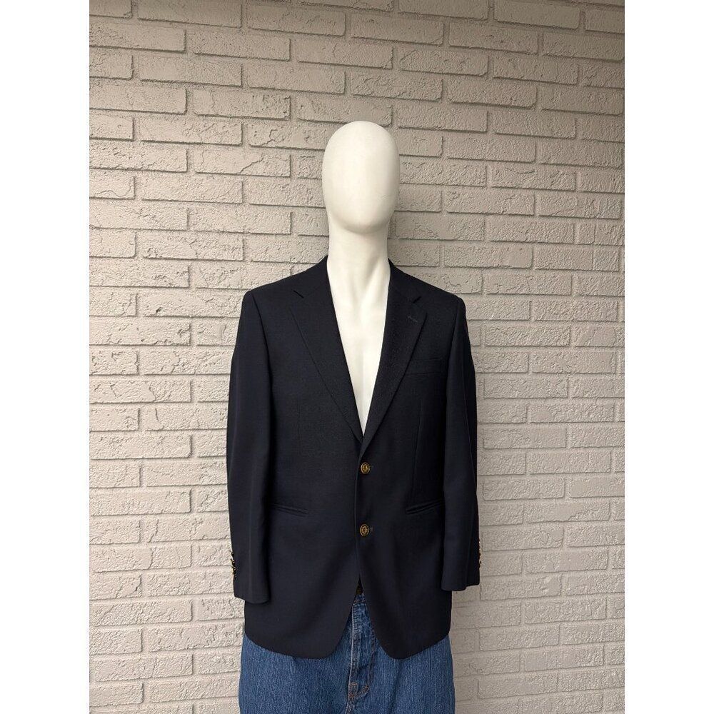 Club Room Men Navy Sport Blazer Jacket Size 38 S